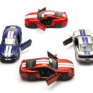 Diecast 4 Pc Set 5" 2015 Ford Mustang Gt Stripe Car 1:38