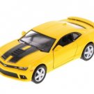 Diecast 5" 2014 Chevy Chevrolet Camaro Stripe Car 1:38 Yellow