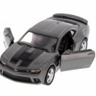 Diecast 5" 2014 Chevy Chevrolet Camaro Stripe Car 1:38 Grey