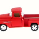 Diecast 5" 1955 Chevy Stepside 3100 Pickup Truck 1:32 Matte Red