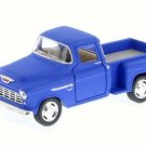 Diecast 5" 1955 Chevy Stepside 3100 Pickup Truck 1:32 Matte Blue