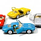 Diecast 4Pc Set 5" 1963 Chevy Chevrolet Corvette Stingray 1:36