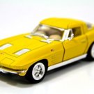 Diecast 5" 1963 Chevy Chevrolet Corvette Stingray 1:36 Yellow