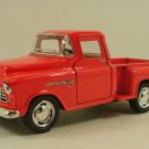 Diecast 5" 1955 Chevy Stepside 3100 Pick Up Truck 1:32 Orange