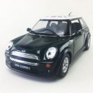 Diecast 5" Mini Cooper S British Flag 1:28 Green
