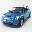 Diecast 5" Mini Cooper S British Flag 1:28 Blue