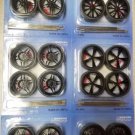 Diecast Black Replacement Wheels Tires Set Rims For 1/18 Scale Cars And Trucks 2004B