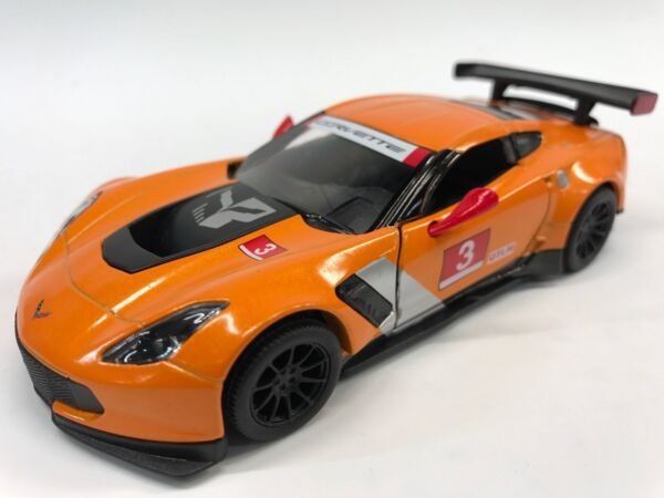 Diecast 5" Chevy Chevrolet Corvette C7 R Car 1:36 Orange