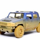 Diecast 5" 2005 Hummer H2 Sut Muddy Suv Truck 1:40 Blue