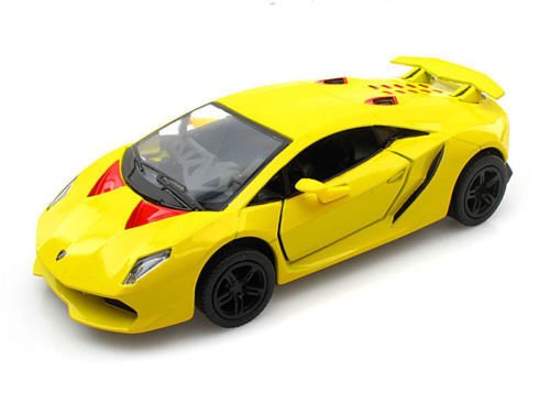 Diecast 5" Lamborghini Sesto Elemento 1:38 Yellow