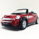 Diecast 5" Mini Cooper S Convertible Car 1:28 Red
