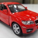 Diecast 5" Bmw X6 Suv Car 1:38 Red