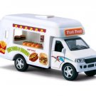 Diecast 5" Fast Food Lunch Truck Hot Dog Hamburger Van Truck