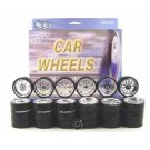 Diecast Chrome Replacement Wheels Tires Set Rims For 1/18 Scale Cars And Trucks 2004