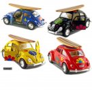 Diecast 4Pc Set 1967 Volkswagen Beetle Decal With Surfboard 1:32 Vw