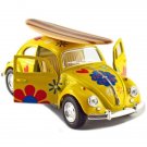 Diecast 1967 Volkswagen Beetle Decal With Surfboard 1:32 Vw Yellow