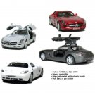 Diecast Brand 5" Mercedes Benz Sls Amg Car 1:36 Set Of 4