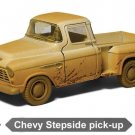 Diecast 5" 1955 Chevy Stepside Pickup Truck Muddy 1:32 Cream