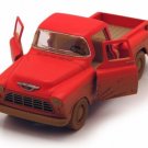 Diecast 5" 1955 Chevy Stepside Pickup Truck Muddy 1:32 Red
