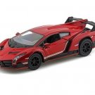Diecast Brand 5" Lamborghini Veneno Car 1:36 Red