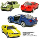 Diecast Set Of 4 5" 2006 Ford Mustang Gt Stripes Car 1:38