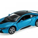 Diecast Bmw I8 2 Door Coupe 1:36 Car Pull Action Blue
