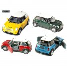 Diecast Set Of 4 5" Mini Cooper S 1:28 Scale Play Fun