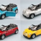 Diecast Set Of 4 5" Mini Cooper S Convertible 1:28 Scale