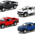Diecast Set Of 4 5" 2013 Ford F 150 Svt Raptor Supercrew 1:46
