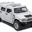 Diecast 5" 2008 Hummer H2 Suv 1:40 Car Pull Action White