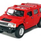 Diecast 5" 2008 Hummer H2 Suv 1:40 Car Pull Action Red