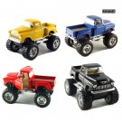Diecast Set Of 4 Trucks 5" 1955 Chevy Car 4X4 Pick Up Monster Truck Kids Game