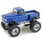 Diecast Off Road Big Foot Monster 1955 Chevy Stepside Pickuptruck 1:32 Blue 4X4
