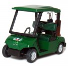 Diecast 4.5" Golf Cart With Clubs Metal Caddy Car Green
