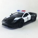 Diecast 5" Lamborghini Murcielago Lp640 4 Police Car 1:36 Cop