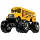 Diecast 5" Yellow School Bus Big Wheel Monster Kids