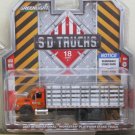Diecast 2023 Orange/Silver 2017 Ih Workstar Platform Truck Sd Trucks 18 1/64