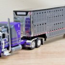 Diecast Dcp 1/64 60 1677 Gunmetal/Purple Peterbilt 389 63"Bunk With Cattle Pot In Box