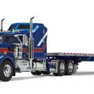 Diecast Dcp 1/64 60 1656 Blue Liberty Edit. Kenworth W900A Flatbed Truck In Box
