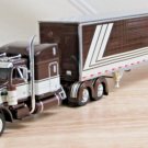Diecast Dcp 1/64 60 1675 Legendary Brown/Tan Peterbilt 359 63" With Van Truck In Box