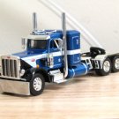 Diecast Dcp Blue/Black Peterbilt 359 36" Sleeper Tractor No Box 1/64