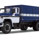 Diecast Dcp 60 1671 Blue/White Chevy C6500 Single Axle Grain Truck 1/64