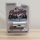Diecast Dark/Red 1981 Dodge Ram D 250 With Camper 1/64