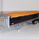 Diecast Dcp Black/Orange Wilson Tri Axle Hopper Trailer No Box 1/64