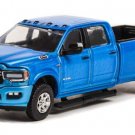 Diecast 2021 Ram 3500 Big Horn Sport 4X4 In Hydro Blue Pearl Coat 1/64