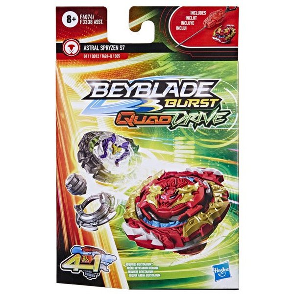 Astral Spryzen S7 Burst Db Quaddrive Beyblade F4074 Toys