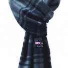 Plaid Gray Black Womens Mens Winter 100% Cashmere Plaid Check Scarves Wool Scarf 72"x12"