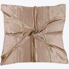 Beige Satin Scarf Silk Large Square Feel Head Neck Wrap Solid Color Scarves Shawl 35"