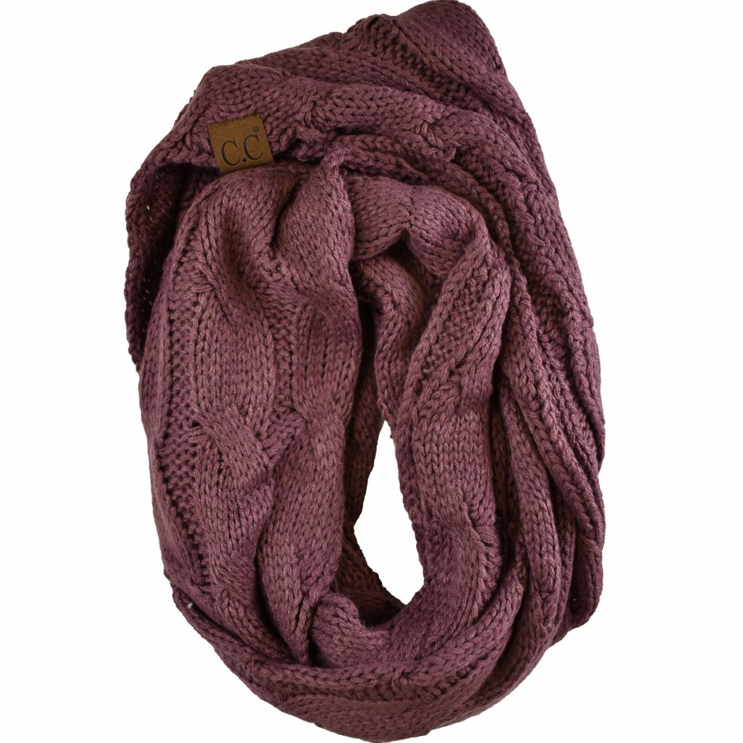 Coco Berry Scarf Soft Chunky Warm Pullover Knit Long Loop Infinity Hood Cowl Scarf