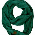 Confetti Sea Green Scarf Soft Chunky Warm Pullover Knit Long Loop Infinity Hood Cowl Scarf